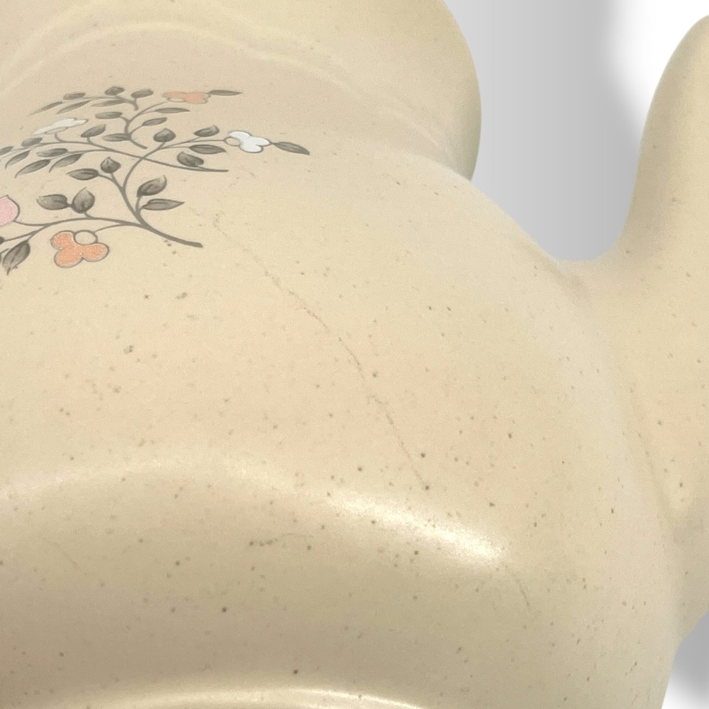 Pfaltzgraff Remembrance Stoneware Serveware Teapot Shaped Pitcher Floral #490 - Picture 5 of 15